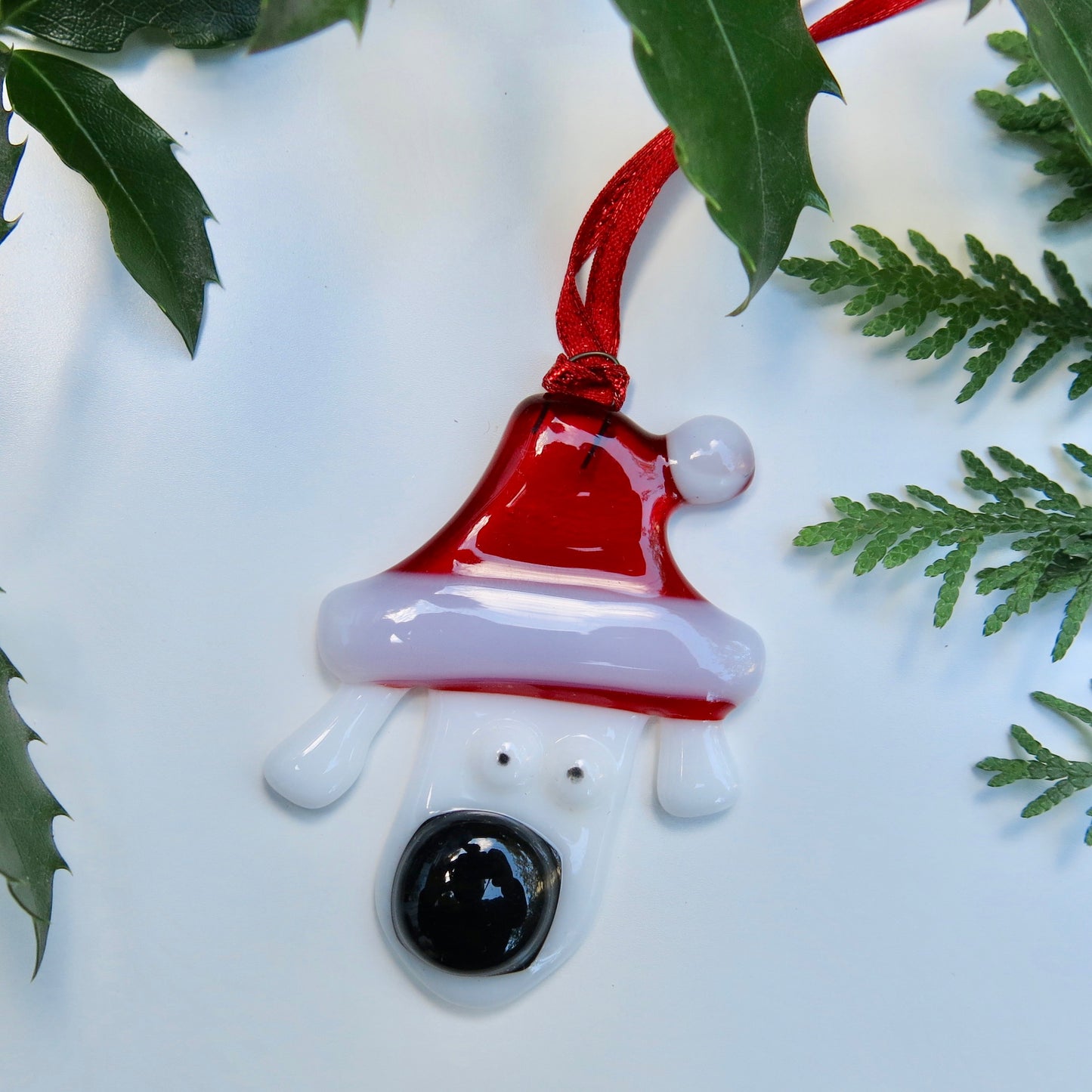 Santa Dog Ornament