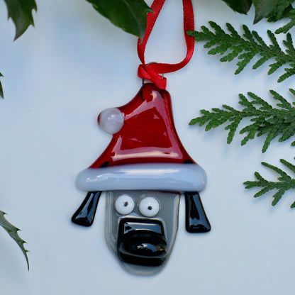 Santa Dog Ornament