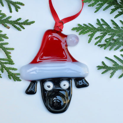 Santa Dog Ornament