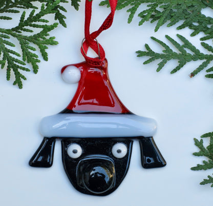 Santa Dog Ornament