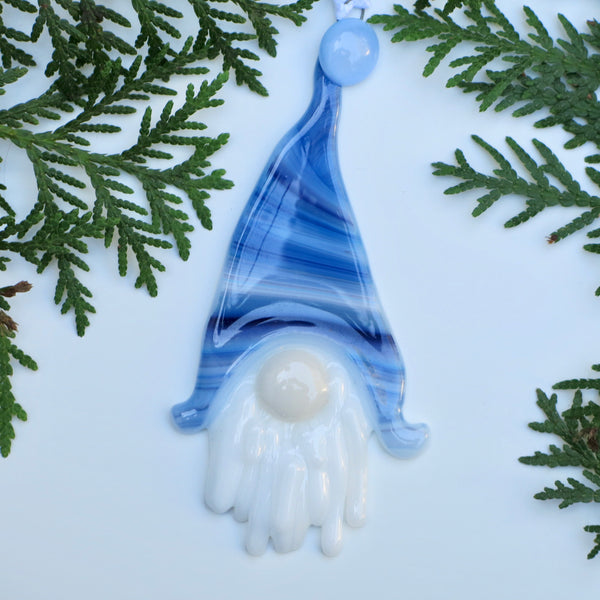 Blue Gnome Ornament