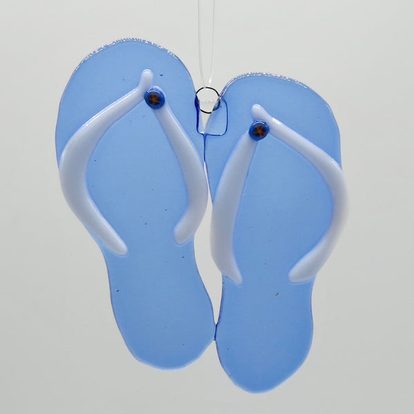 Flip Flops Sun Catcher - blue