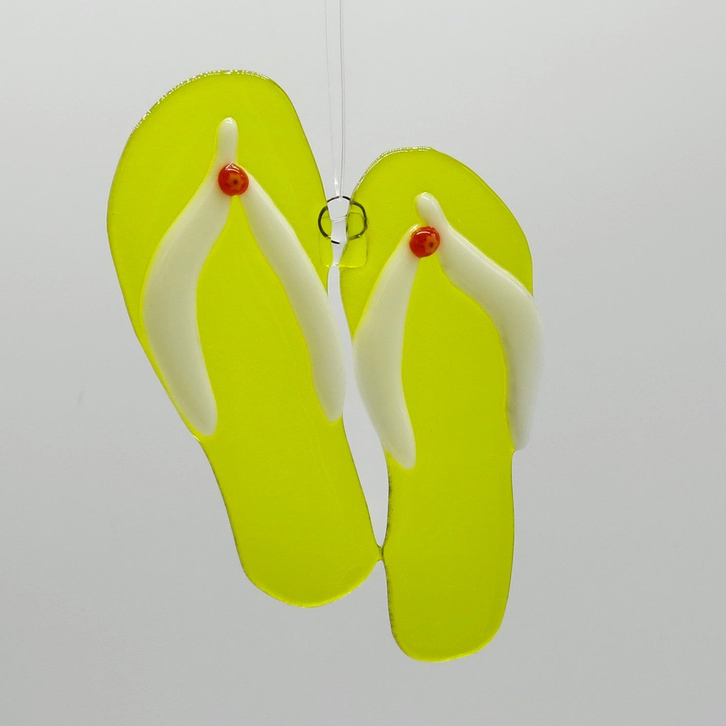 Flip Flops Sun Catcher - yellow
